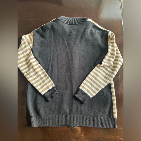 CAbi Mascot striped zip up Cardigan sweater Size S - Picture 5 of 5
